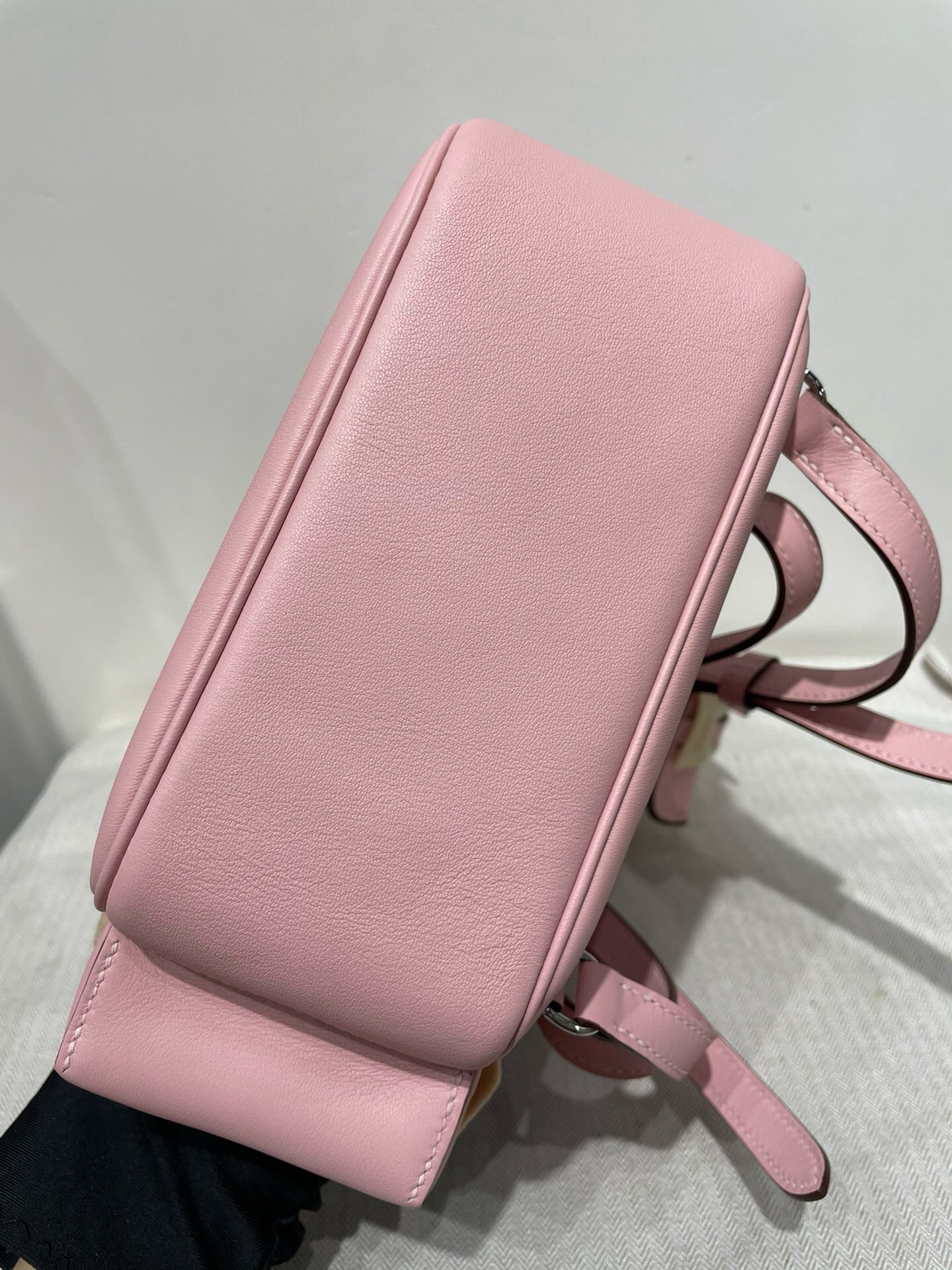 Hermes Kelly Ado Pockets Backpack In Pink Swift Leather